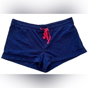 Tommy Hilfiger Women’s Casual Shorts Size Small Blue Pink Drawstring Pajamas